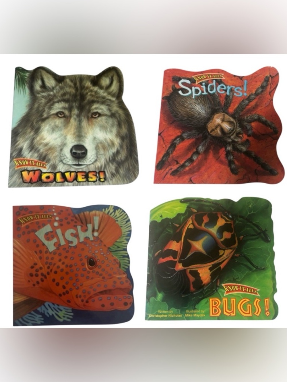 🎉3/$15 2001 ‘WOLVES’ ‘FISH’ ‘SPIDERS’ ‘BUGS’ CHILDREN’S BOOKS VINTAGE